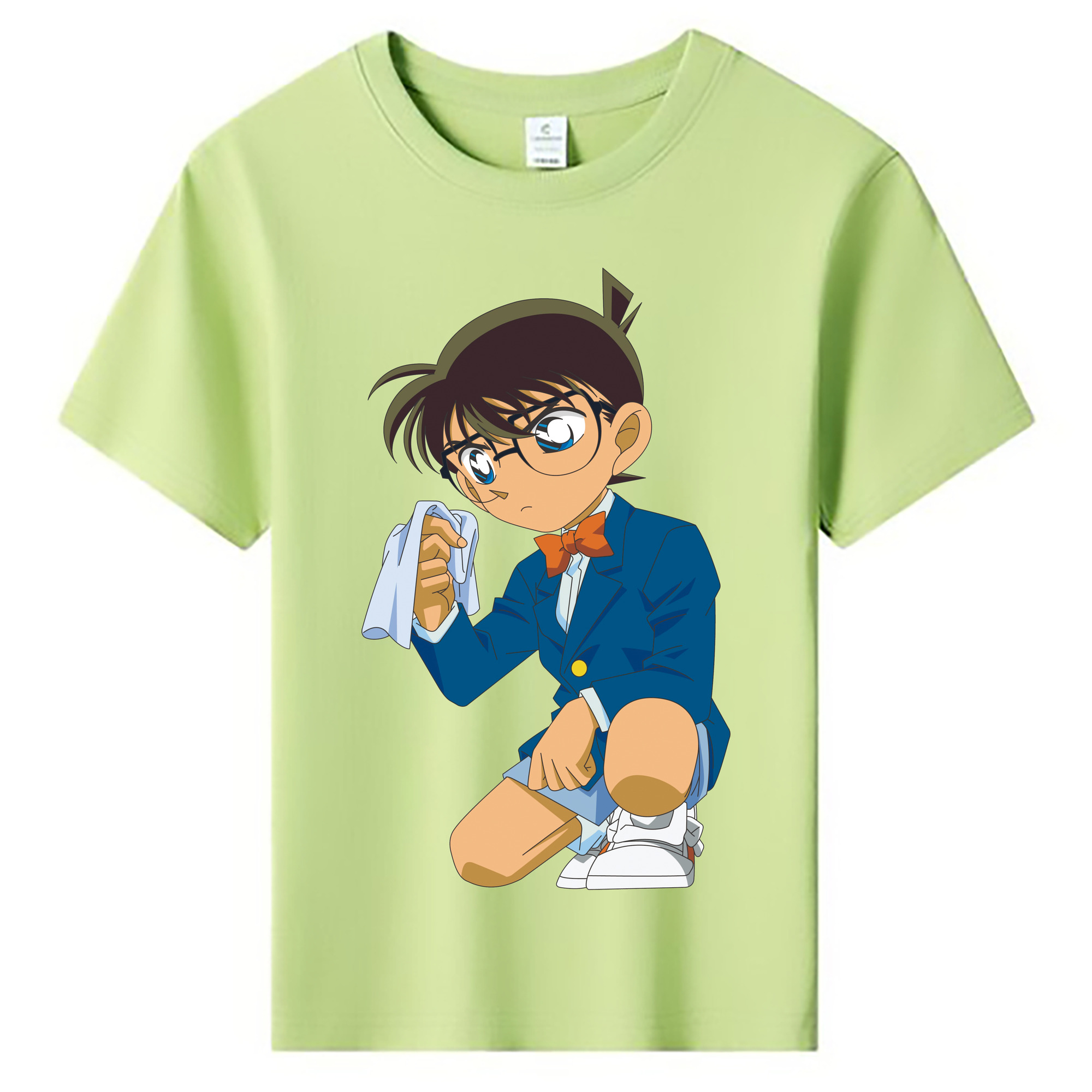 （画像用） 名探偵コナン 江戸川 コナン Detective Conan Conan Edogawa 綿100％キッズTシャツ（フロントプリント）